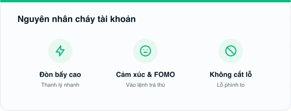 Nguyên nhân cháy tài khoản